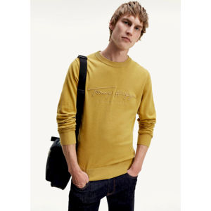 Tommy Hilfiger pánský žlutý svetr - XL (ZP3)